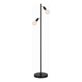 LED stojacia lampa 2xE27/7W/230V 2000K čierna/zlatá
