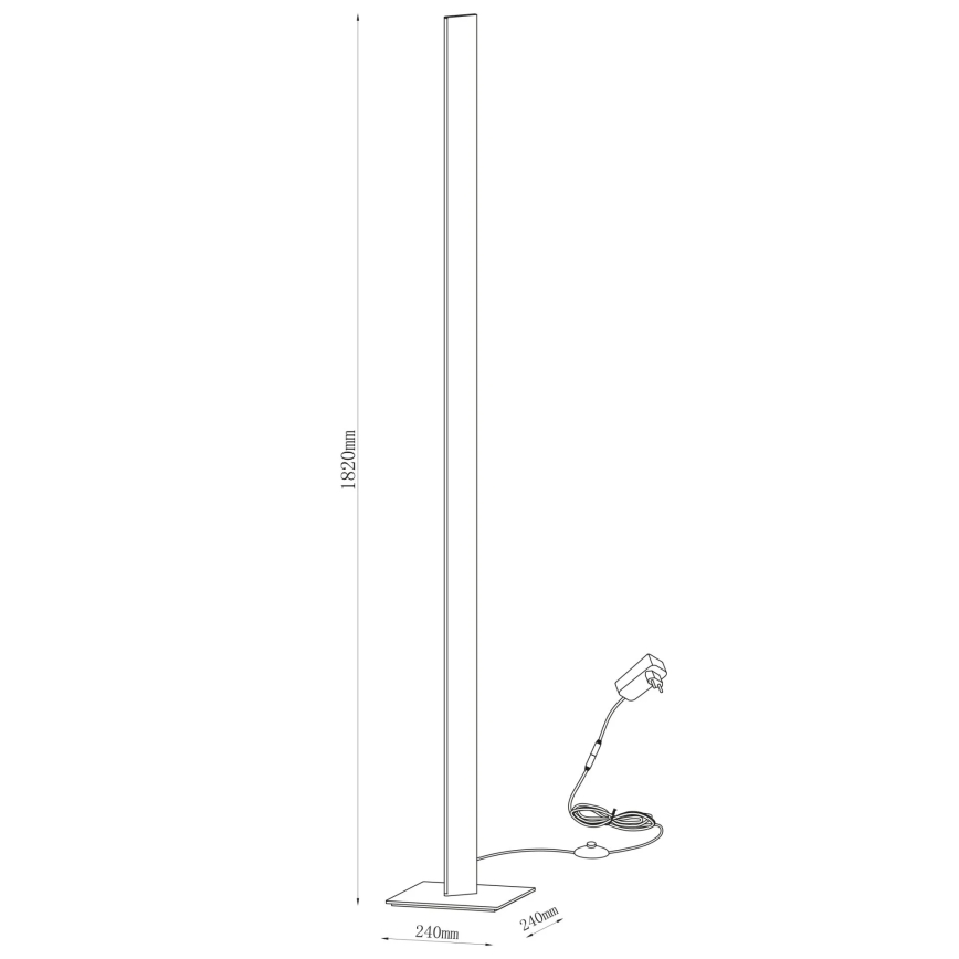 LED stojacia lampa BERNADETTA LED/28W/230V 4000K biela
