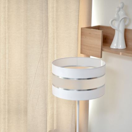 LED Stojacia lampa HELEN 1xE27/15W/230V biela