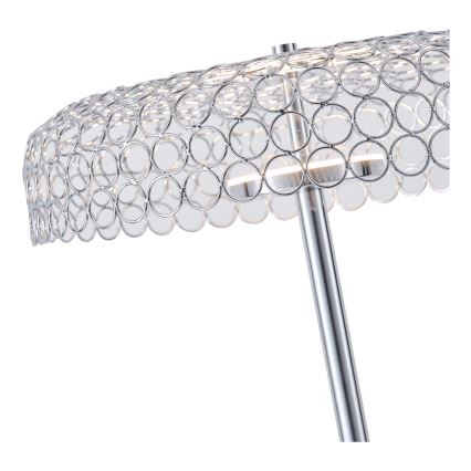 LED Stojacia lampa LED/10W/230V 3000K lesklý chróm