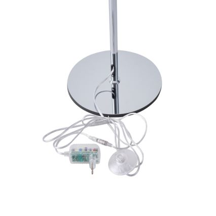 LED Stojacia lampa LED/10W/230V 3000K lesklý chróm