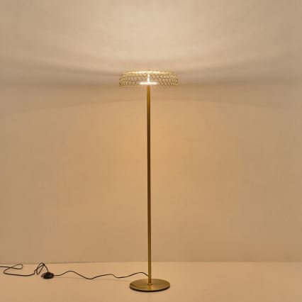 LED Stojacia lampa LED/10W/230V 3000K zlatá
