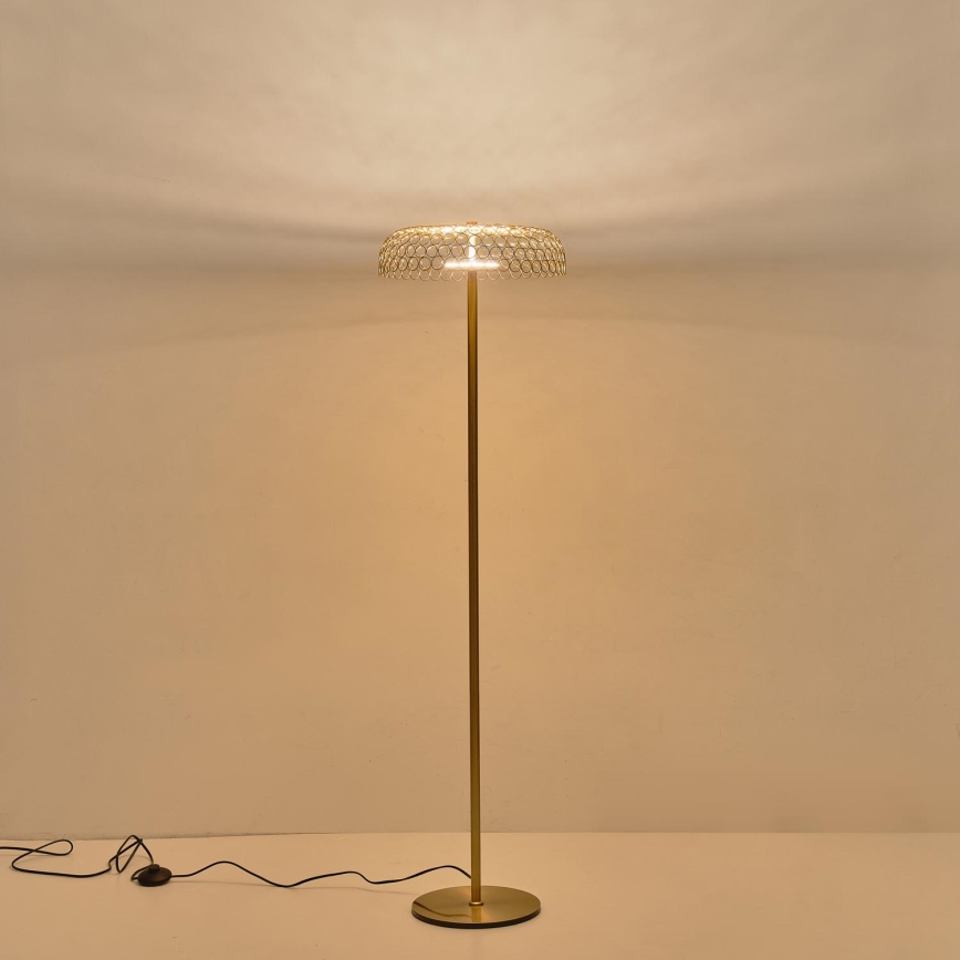 LED Stojacia lampa LED/10W/230V 3000K zlatá