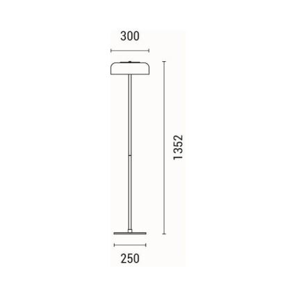 LED Stojacia lampa LED/8W/230V 3000K