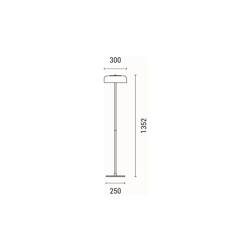 LED Stojacia lampa LED/8W/230V 3000K