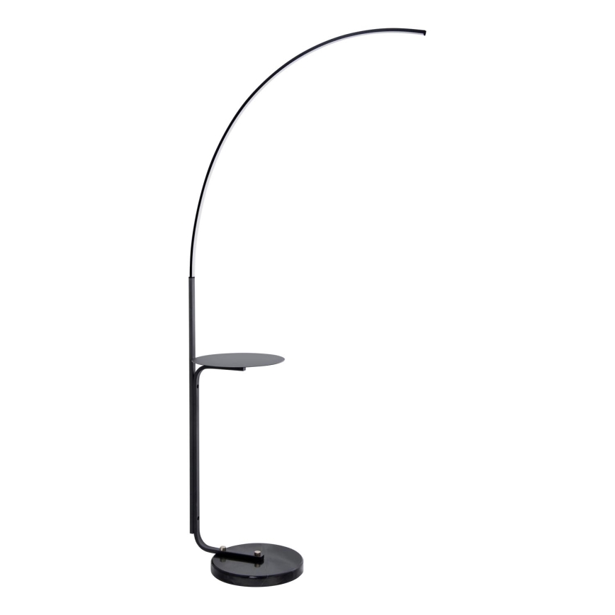 LED Stojacia lampa so stolíkom LED/20W/230V 3000-6500K čierna