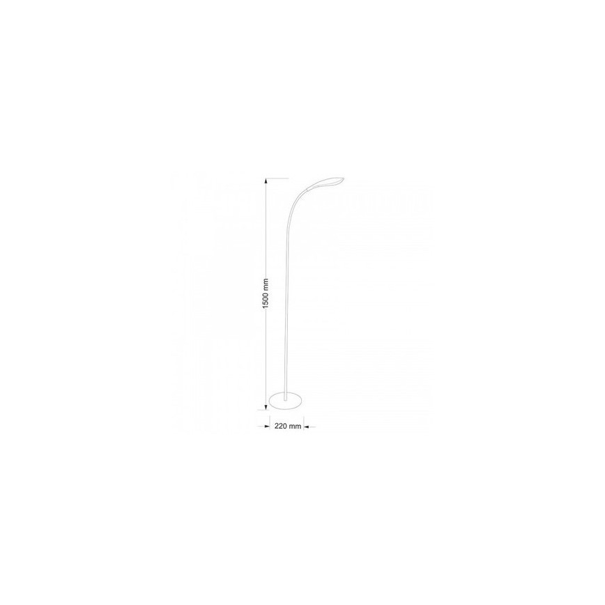 LED stojacia lampa SWAN LED/6,5W/230V čierna