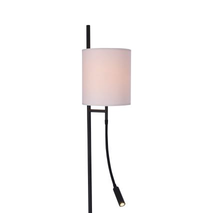 LED Stojacia lampa TOKYO 1xE27/40W/230V + LED/3W čierna/biela