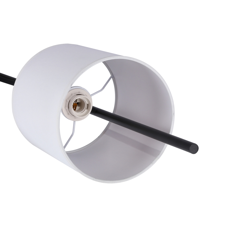 LED Stojacia lampa TOKYO 1xE27/40W/230V + LED/3W čierna/biela