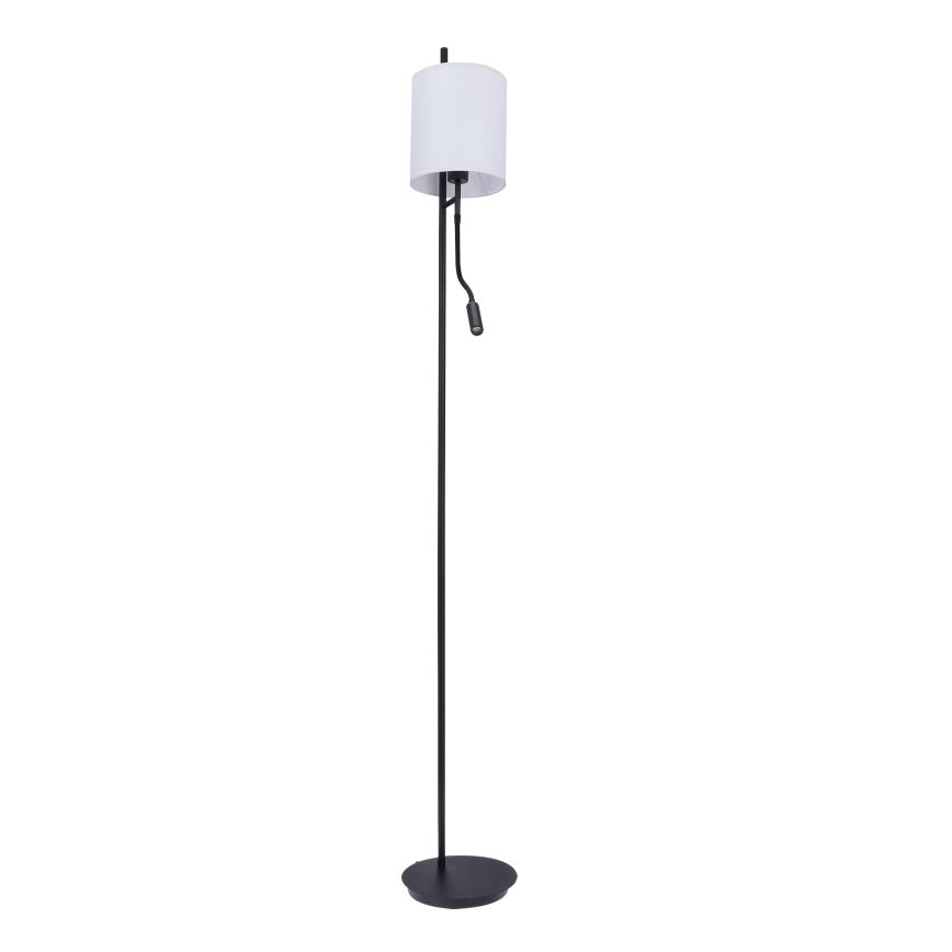 LED Stojacia lampa TOKYO 1xE27/40W/230V + LED/3W čierna/biela