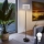 LED Stojacia lampa TUNJA 1xE27/20W/230V pr. 30 cm čierna/biela