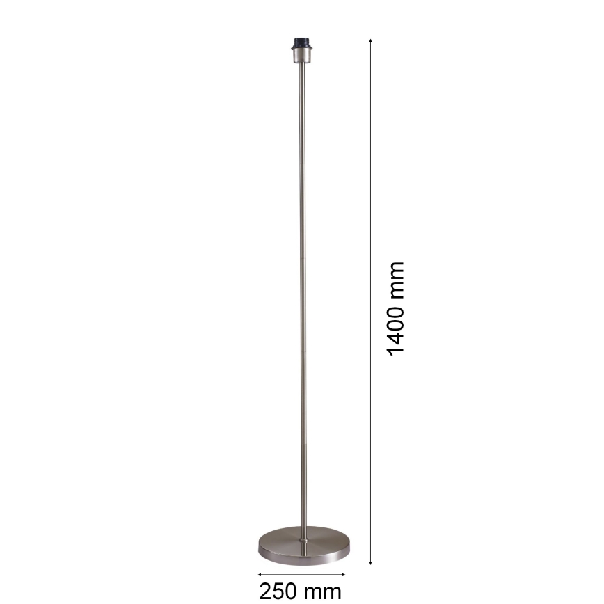 LED stojacia lampa TUNJA 1xE27/20W/230V pr. 30 cm matný chróm/hnedá