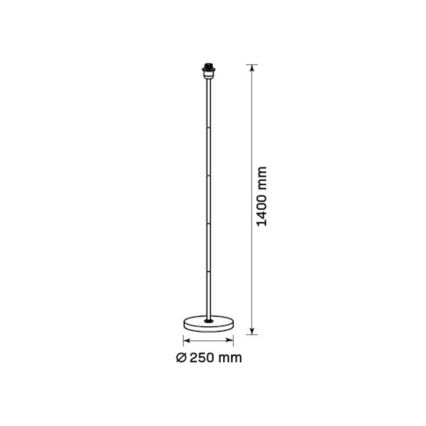 LED stojacia lampa TUNJA 1xE27/20W/230V pr. 30 cm zlatá/hnedá