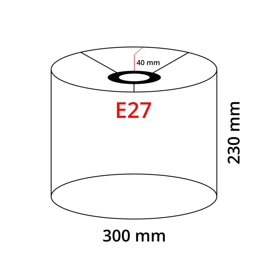 LED stojacia lampa TUNJA 1xE27/20W/230V pr. 30 cm zlatá/šedá