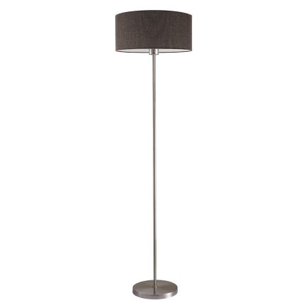 LED stojacia lampa TUNJA 1xE27/20W/230V pr. 38 cm matný chróm/hnedá