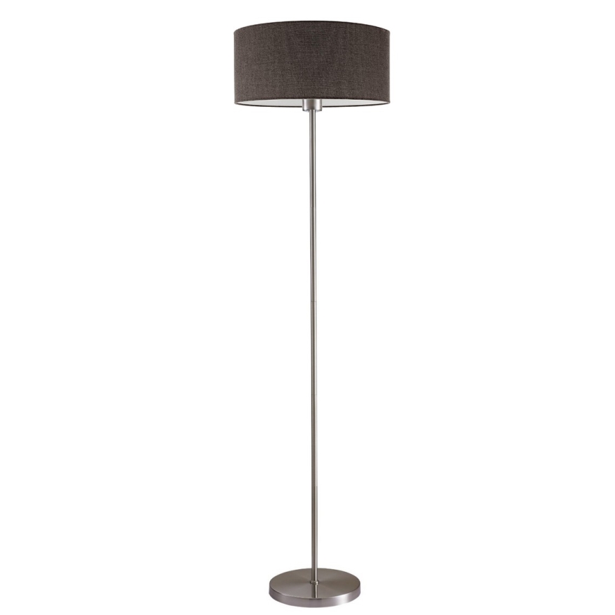 LED stojacia lampa TUNJA 1xE27/20W/230V pr. 38 cm matný chróm/hnedá