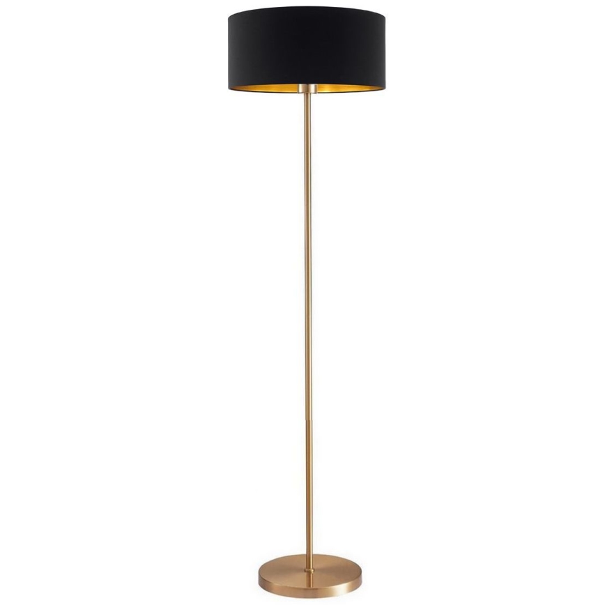 LED stojacia lampa TUNJA 1xE27/20W/230V pr. 38 cm zlatá/čierna