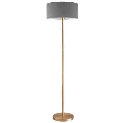 LED stojacia lampa TUNJA 1xE27/20W/230V pr. 38 cm zlatá/sivá