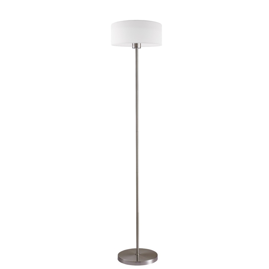 LED stojacia lampa TUNJA 1xE27/20W/230V priemer 30 cm matný chróm/biela