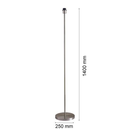 LED stojacia lampa TUNJA 1xE27/20W/230V priemer 30 cm matný chróm/biela