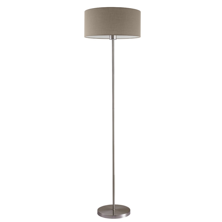 LED stojacia lampa TUNJA 1xE27/20W/230V priemer 38 cm matný chróm/taupe