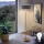 LED stojacia lampa TUNJA 1xE27/20W/230V, priemer 38 cm, zlatá/hnedá