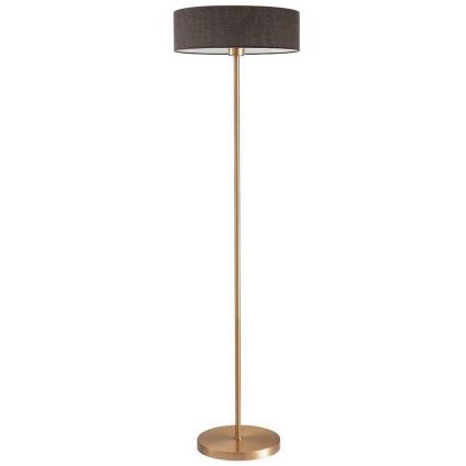 LED stojacia lampa TUNJA 1xE27/20W/230V, priemer 38 cm, zlatá/hnedá