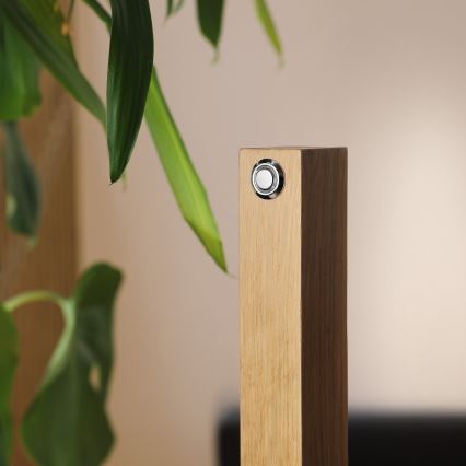 LED stojacia lampa VERDE LED/18W/230V 3000K dub/čierna