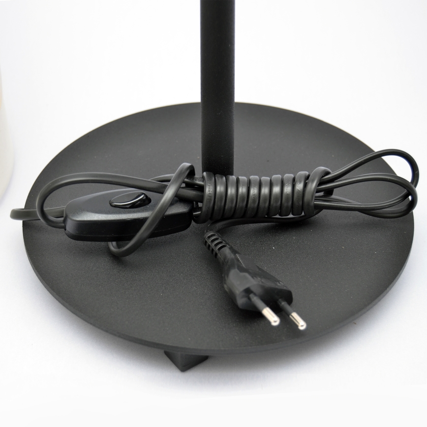 LED Stolná lampa HELEN 1xE27/15W/230V krémová/čierna/zlatá
