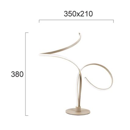 LED stolná lampa IVANA LED/5W/230V béžová