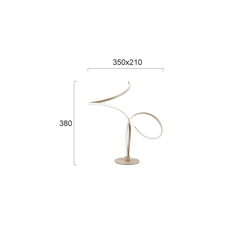 LED stolná lampa IVANA LED/5W/230V béžová