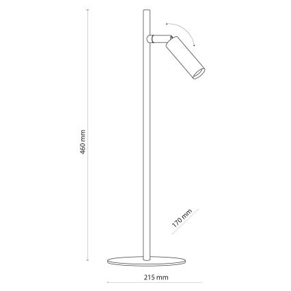 LED Stolná lampa LAGOS 1xG9/6W/230V 4000K biela