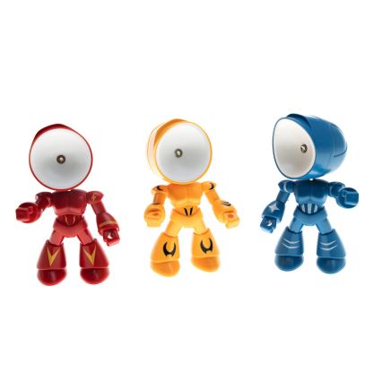 LED Stolná lampa LED/0,06W/3xLR41 robot červená