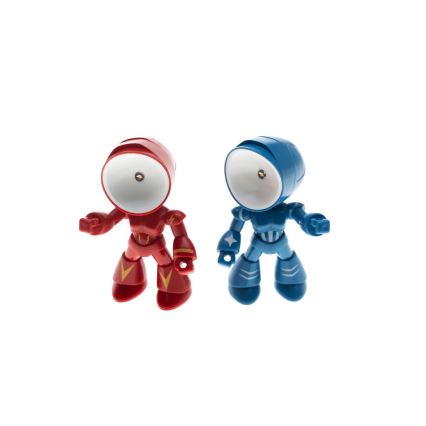 LED Stolná lampa LED/0,06W/3xLR41 robot modrá