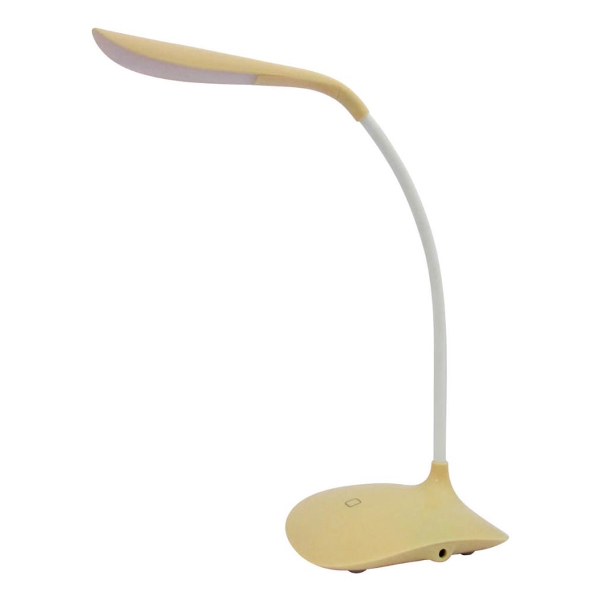 LED Stolná lampa LED/3,6W/4xAAA/USB žltá