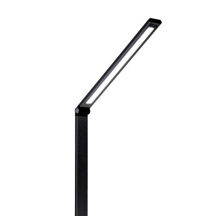LED Stolná lampa s bezdrôtovou nabíjačkou LED/10W/230V 3000/4000/4500/5000/6000K čierna