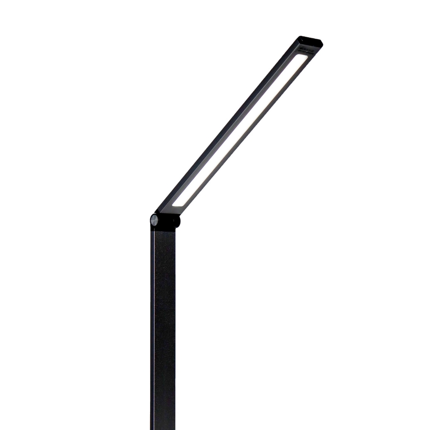 LED Stolná lampa s bezdrôtovou nabíjačkou LED/10W/230V 3000/4000/4500/5000/6000K čierna
