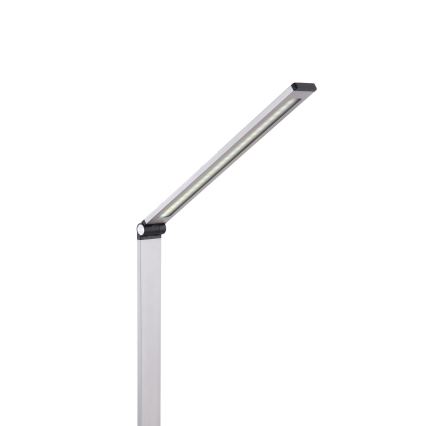 LED Stolná lampa s bezdrôtovou nabíjačkou LED/10W/230V 3000/4000/4500/5000/6000K matný chróm