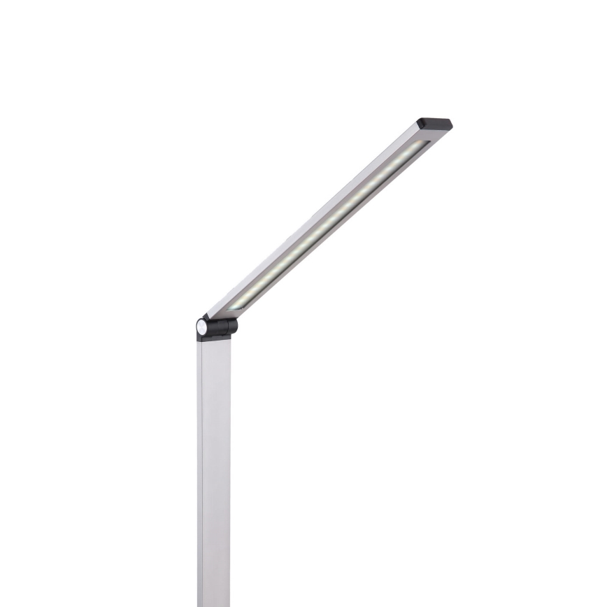LED Stolná lampa s bezdrôtovou nabíjačkou LED/10W/230V 3000/4000/4500/5000/6000K matný chróm
