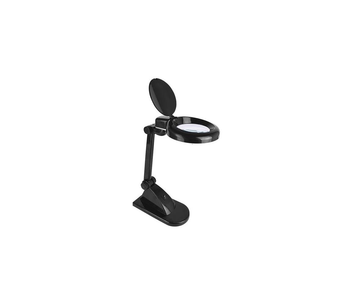 Geti LED stolná lampa s lupou LED/6W/230V 6500K čierna 06650815