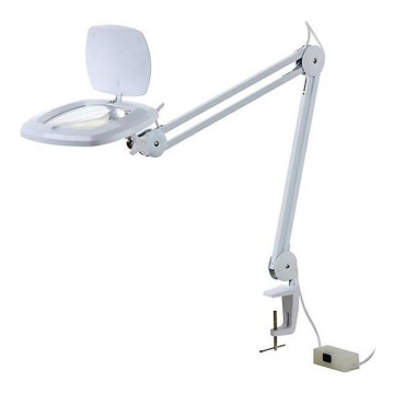 LED Stolná lampa s lupou LED/7W/230V 6500K biela