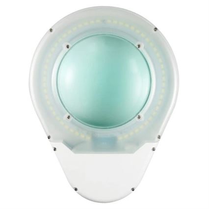 LED Stolná lampa s lupou LED/9W/230V biela