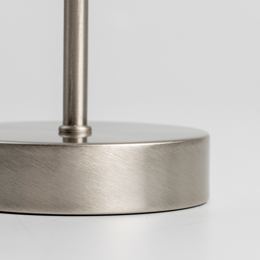 LED stolová lampa 1xE14/5W/230V biela/matný chróm