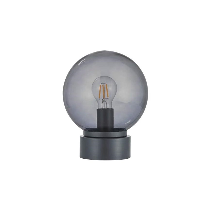 LED stolová lampa JIMMY 1xE27/60W/230V antracit/dymová čierna