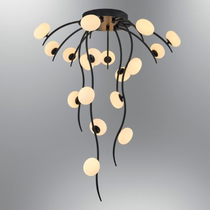 LED Stropná lampa GELA 18xLED/3W/230V 3000K čierna