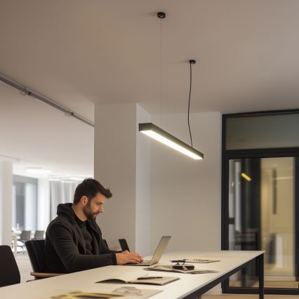 LED stropné prisadené závesné svietidlo CYNIDECO LED/12W/230V 4000K čierna