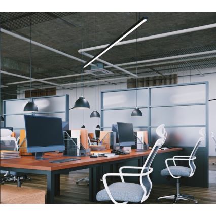 LED stropné prisadené závesné svietidlo KOLINE LED/40W/230V 3000/4000/6500K 120 cm čierne