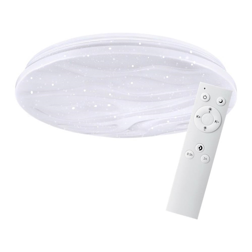 LED Stropné stmievateľné svietidlo WAVE LED/60W/230V + diaľkové ovládanie