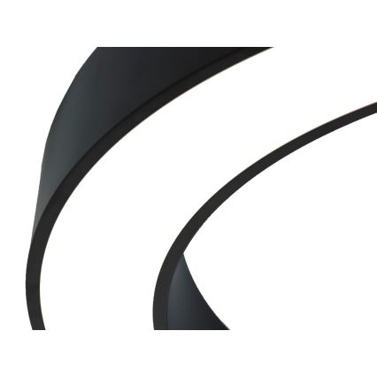 LED stropné svietidlo 115 W / 230 V, s prepínateľnou teplotou svetla 3000/4000/6500 K, priemer 120 cm, čierne