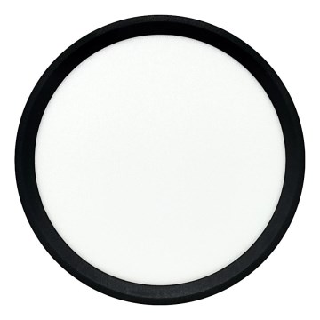 LED stropné svietidlo, 18 W, 230 V, 3000/4000/6500 K, priemer 23 cm, čierne